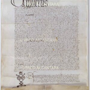 Carta de Rodrigo de Borja al Convento de la Trinidad.