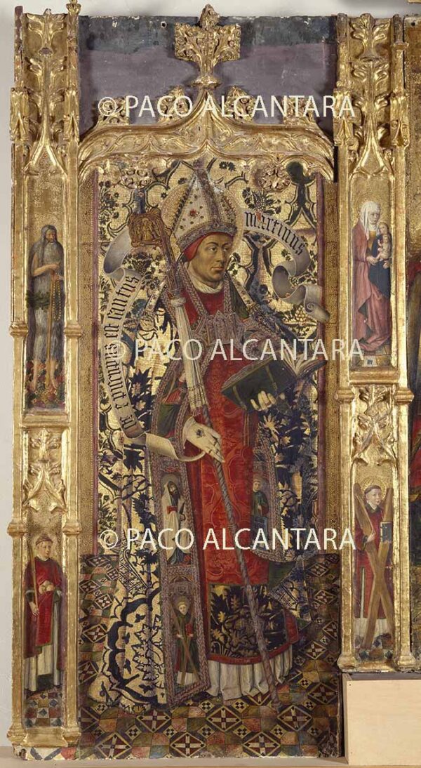 San Martín. Retablo de nuestra Señora de los Ángeles y la Eucaristía.Sin restaurar