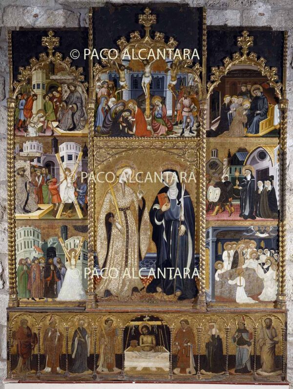 Retablo de Santa Clara y Santa Eulalia.