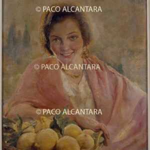 Joven con cesto de limones.1926