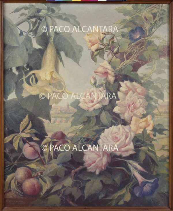 Rosas y melocotones.Primavera.1945