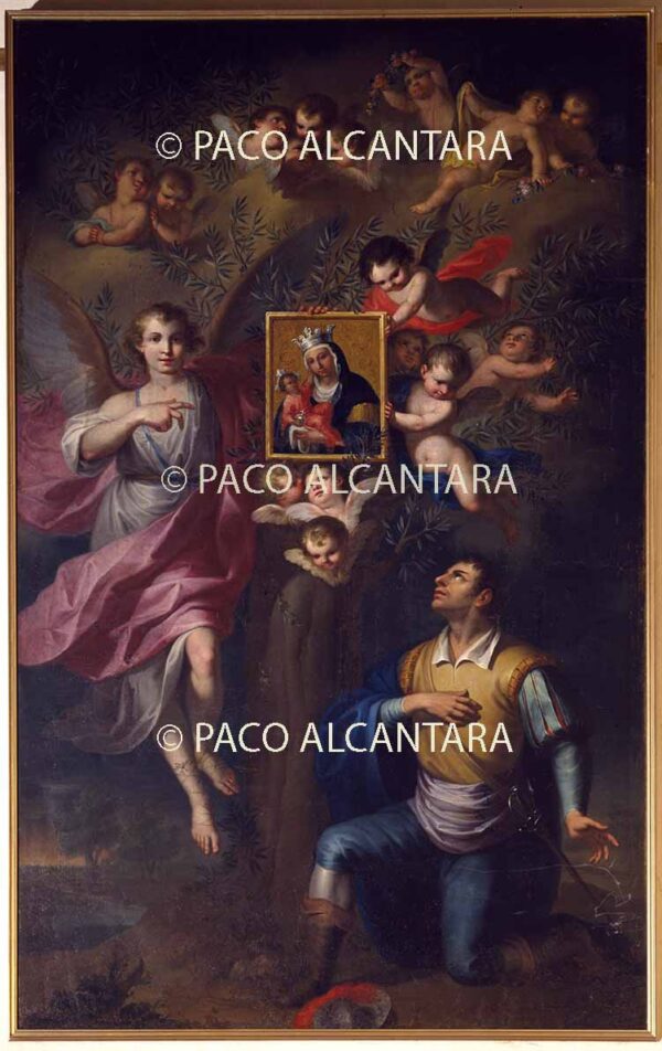 Entreg de la Virgen de Monteolivete a Pedro Aleixandre.