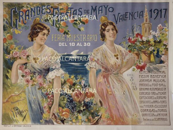 Grandes fiestas de mayo. Valencia 1917.