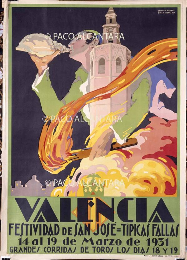 Festividad de San José. Típicas fallas. 1931.