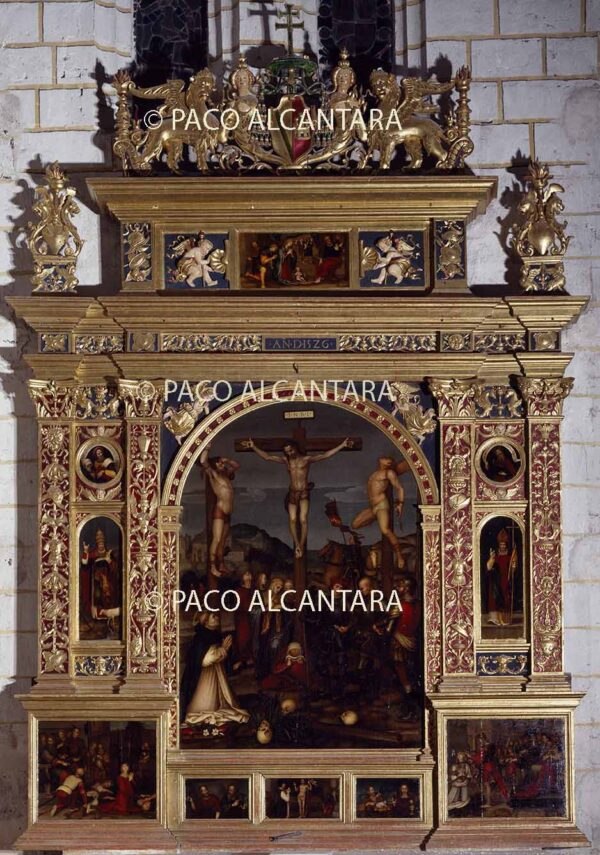 Retablo de la crucifixión.