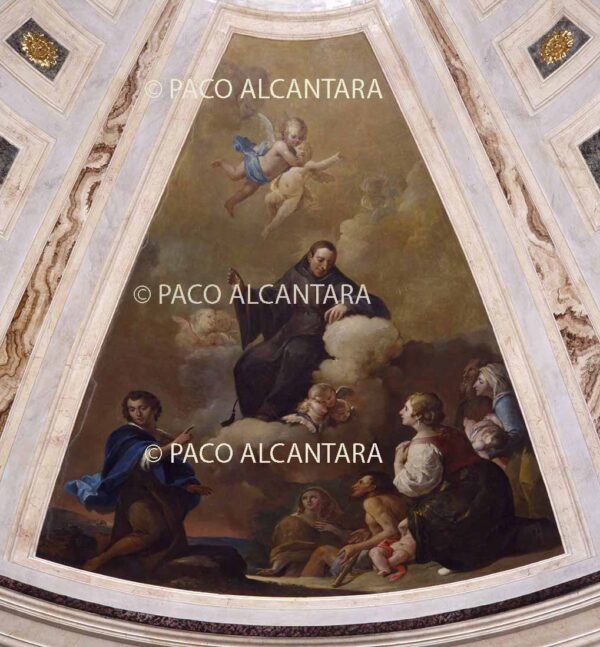 Cúpula de la capilla del Beato Gaspar Bono.