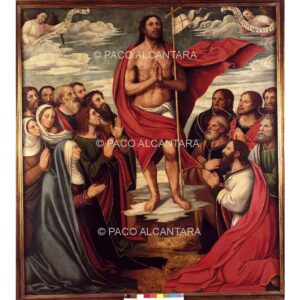 3184-Pintura-Ascensión. Retablo de la vida de Cristo y de la Virgen