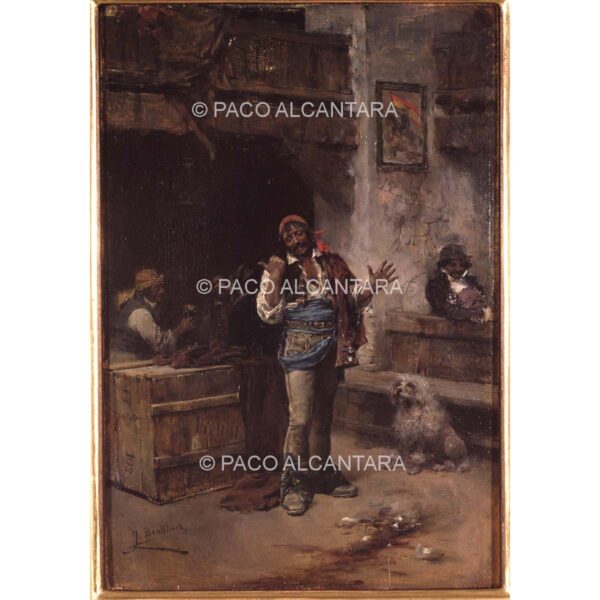 3262-Pintura-Escena de taberna