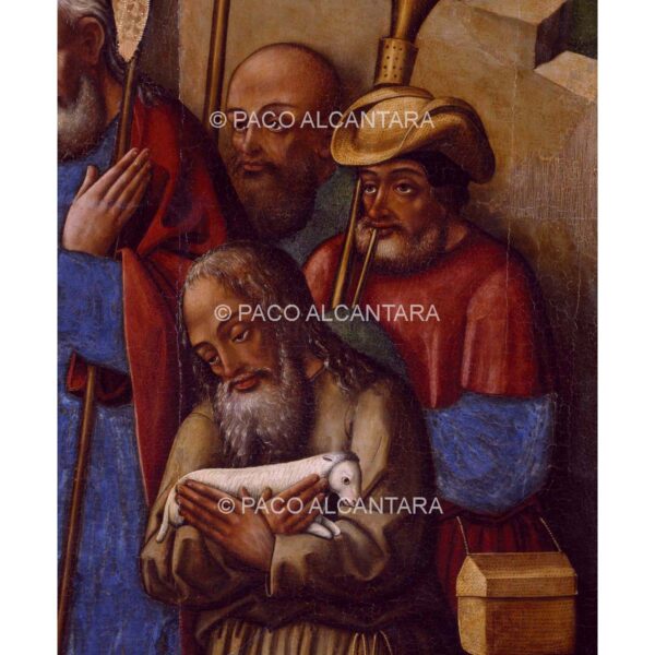 3463-Pintura-Natividad y adoración de los pastores (detalle)