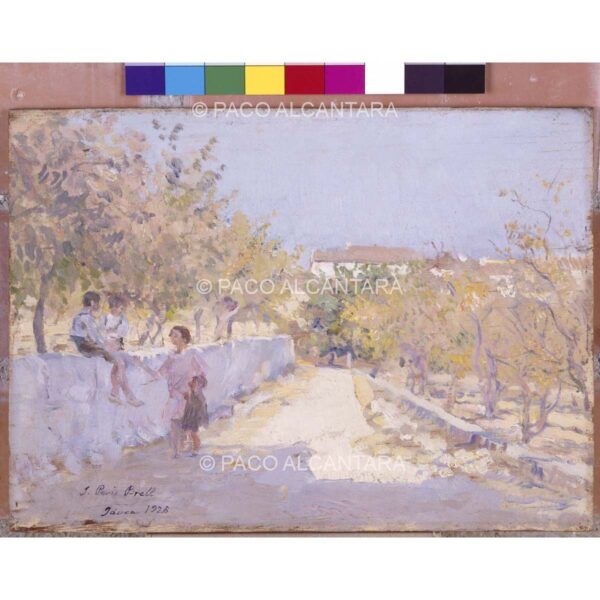 3583-Pintura-Camino de Almendros. Jávea. 1925