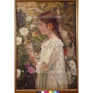 3599-Pintura-Julieta en el jardín. 1917