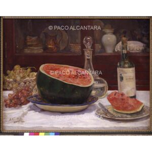 3633-Pintura-Bodegón con sandía. 1934