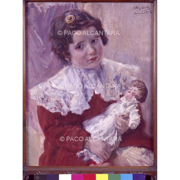 3669-Pintura-Julieta con muñeca. 1912