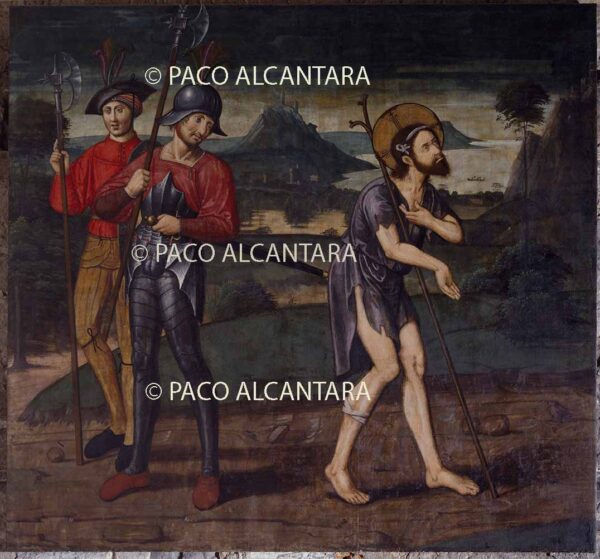 Escena de la vida de San Martín.