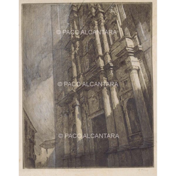 3968-Grabado-Iglesia de la Santa Cruz de Valencia