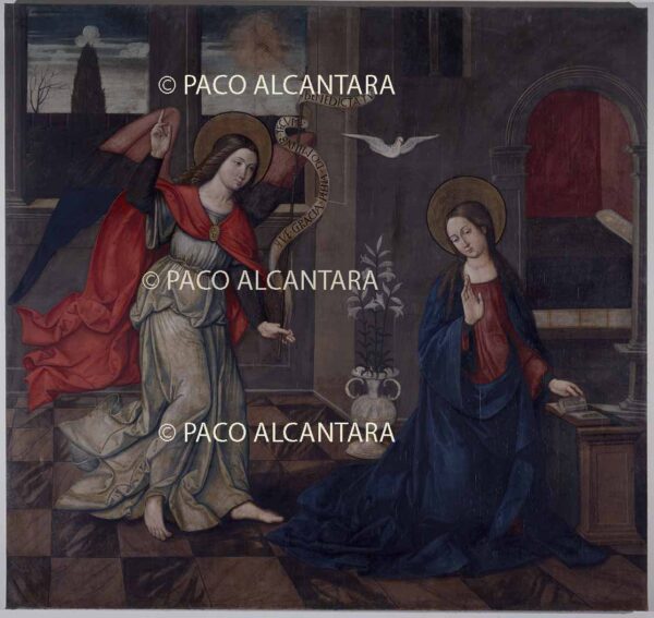 Escena de la vida de la Virgen.