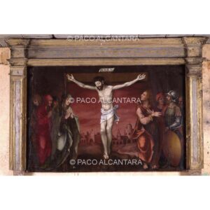 4056-Pintura-Calvario. Retablo de la pasión de Cristo