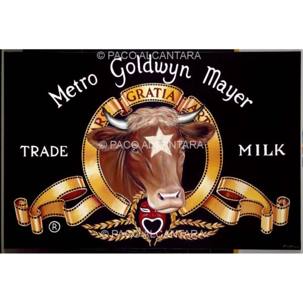 4074-Pintura-Metro Goldwyn Mayer. Trade milk