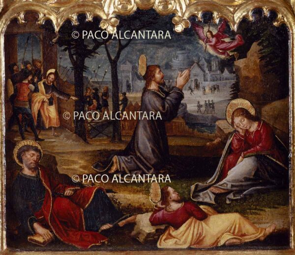 Oración en el Huerto. Retablo de San Dionisio y Santa Margarita.Predela