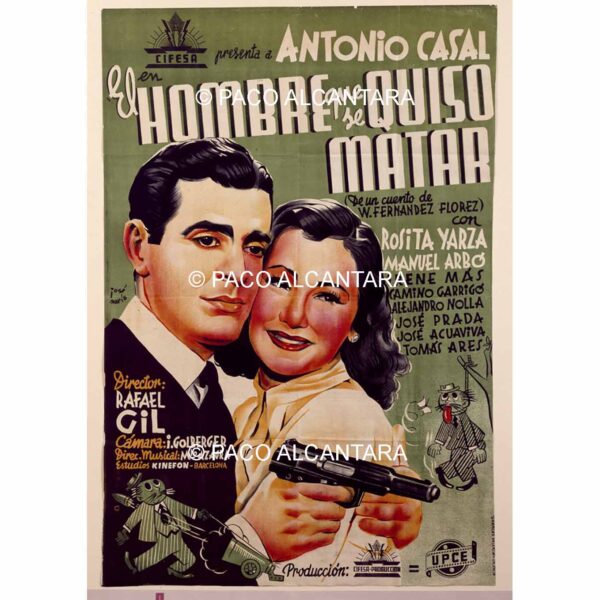 4288-Cartel de cine-El hombre que se quiso matar