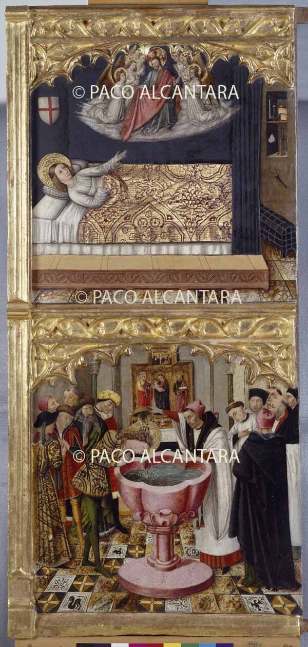 Retablo de San Martín.Detalle