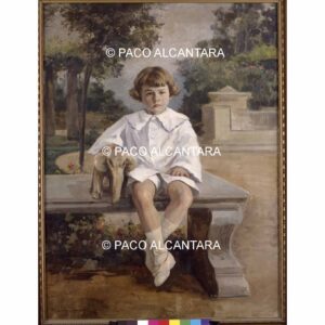 4387-Pintura-Niño con elefantito