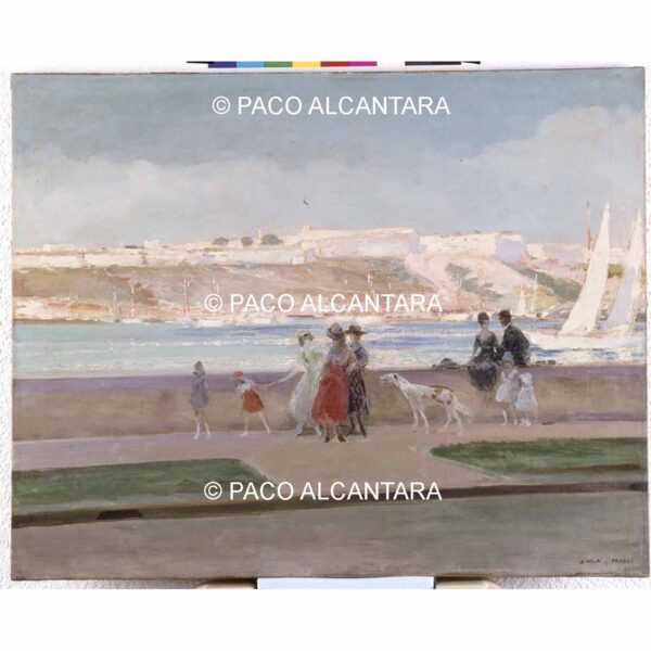 4389-Pintura-Vista del malecón habanero