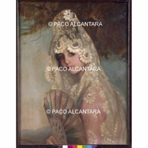 4392-Pintura-Muchacha con mantilla