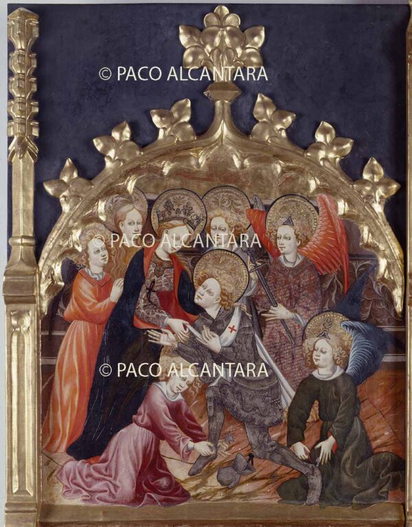 Retablo de San Jorge.Detalle