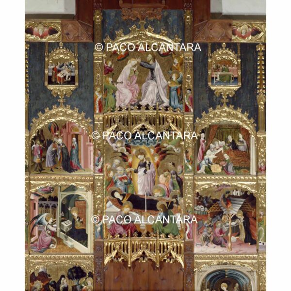 4713-Pintura-Retablo de la Virgen. Coronación y dormición de la Virgen