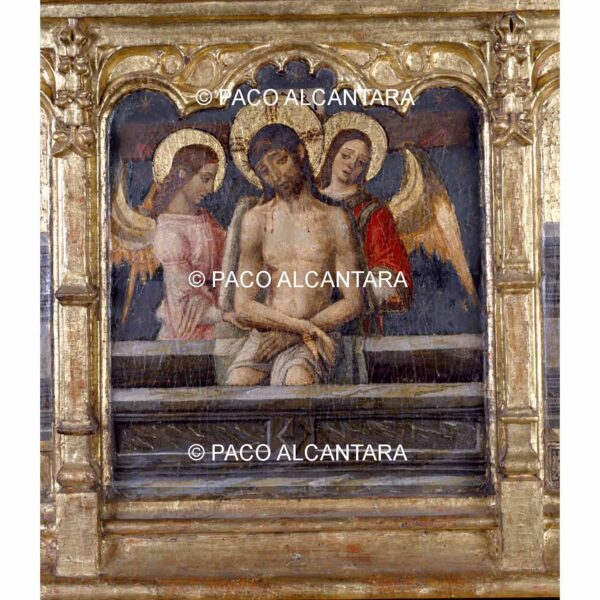 4770-Pintura-Cristo en el sepulcro sostenido por ángeles. Retablo de San Miguel