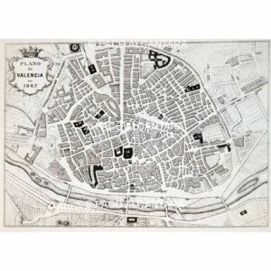 4839-Grabado-Plano de Valencia en 1867