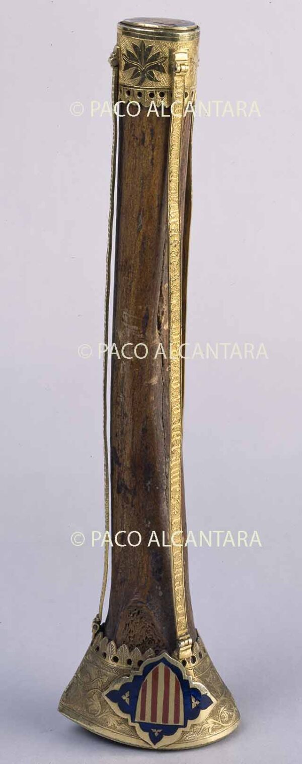 Relicario del Brazo de San Jorge de la Reina de Chipre.Detalle de la reliquia