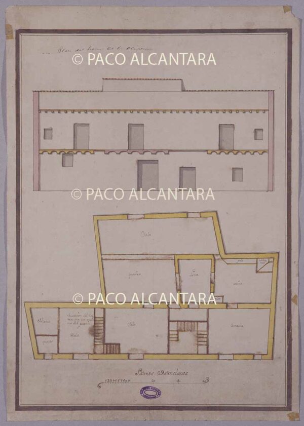 Plan del horno de la Olivera (1750).