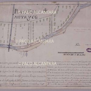 Plano geométrico de la rectificación de la acequia de Favara (1750).