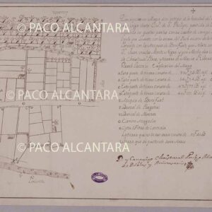 Mapa de la heredad de la partida de los Arenales en Xátiva (1771).