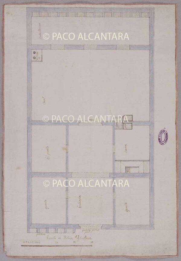 Planta de una casa de campo (1765).