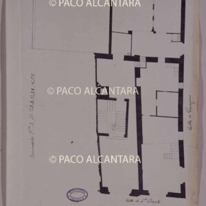 Planta del piso de tierra de una casa de la calle de San Vicente (1805).