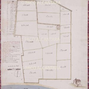 Mapa de la heredad de la partida de Meres de Játiva (1760).