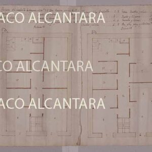 Plantas y alzado de viviendas de la calle de la Nave (1790).