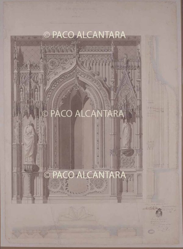 Proyecto de retablo para el altar mayor (1860).