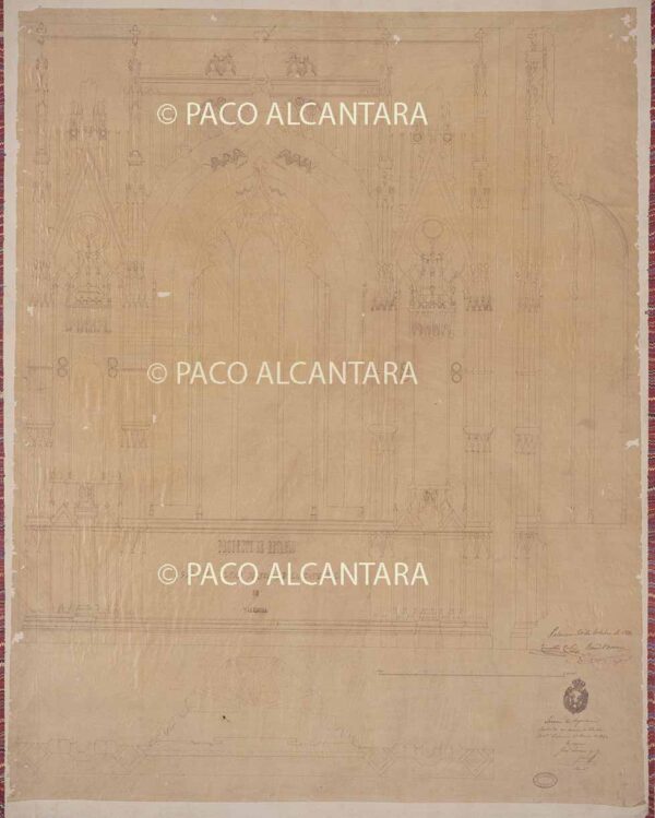 Proyecto de retablo para el altar mayor (1860).