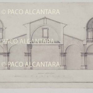 Priyecto de renovación académica de la catedral. Sección longitudinal (1773).