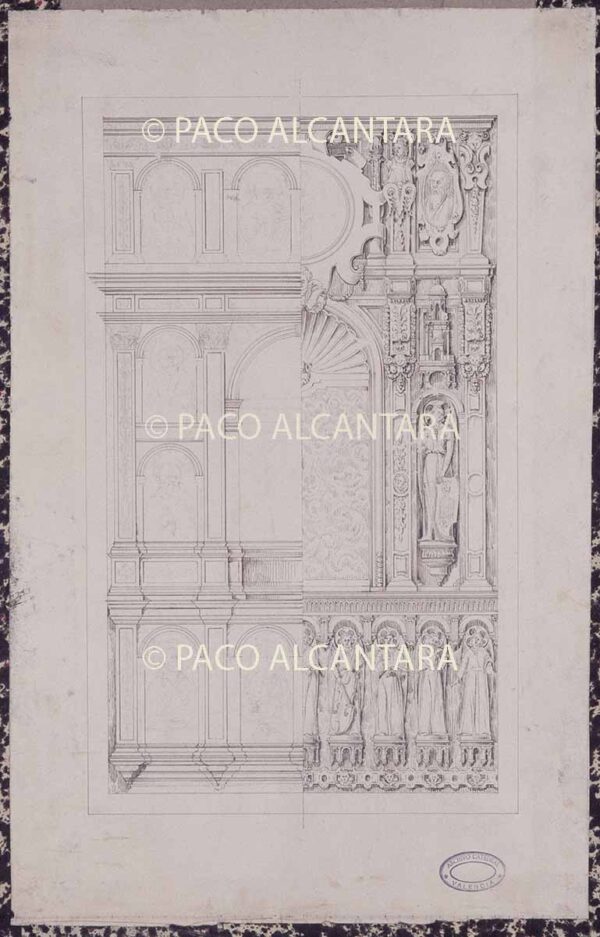 Proyecto de retablo para el altar mayor (1860).