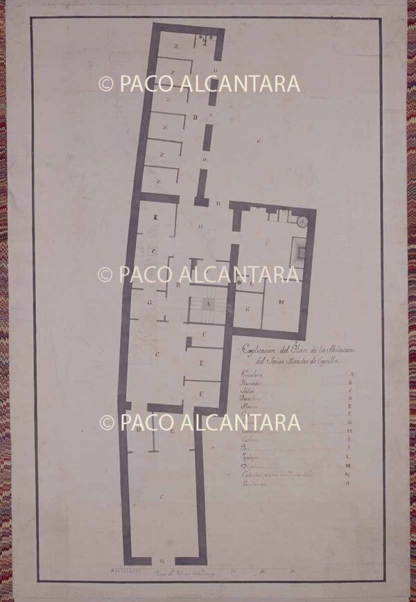 Explicación del plan de la abitación del señor maestro de capilla (1830).