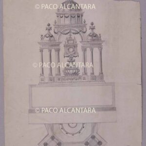 Diseño de custodia procesional (1815).