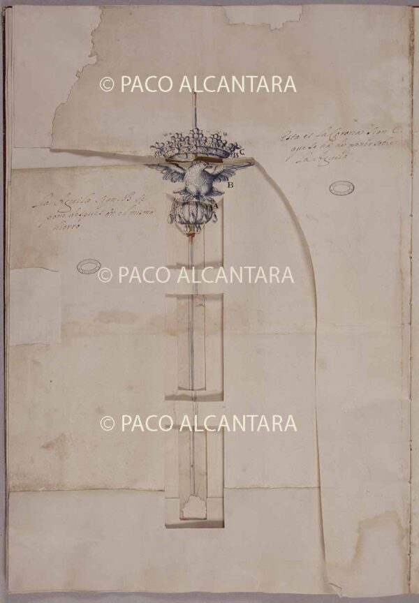 Pieza de la araña de la capilla mayor (1700).