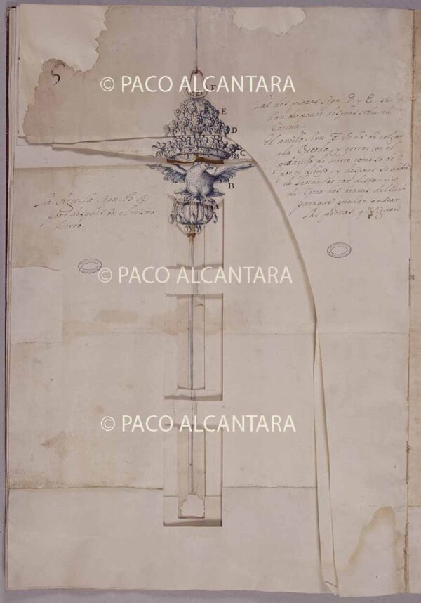 Pieza de la araña de la capilla mayor (1700).