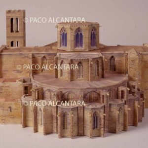 Maqueta docentista de la catedral (1262-1330). En proceso de ejecución.