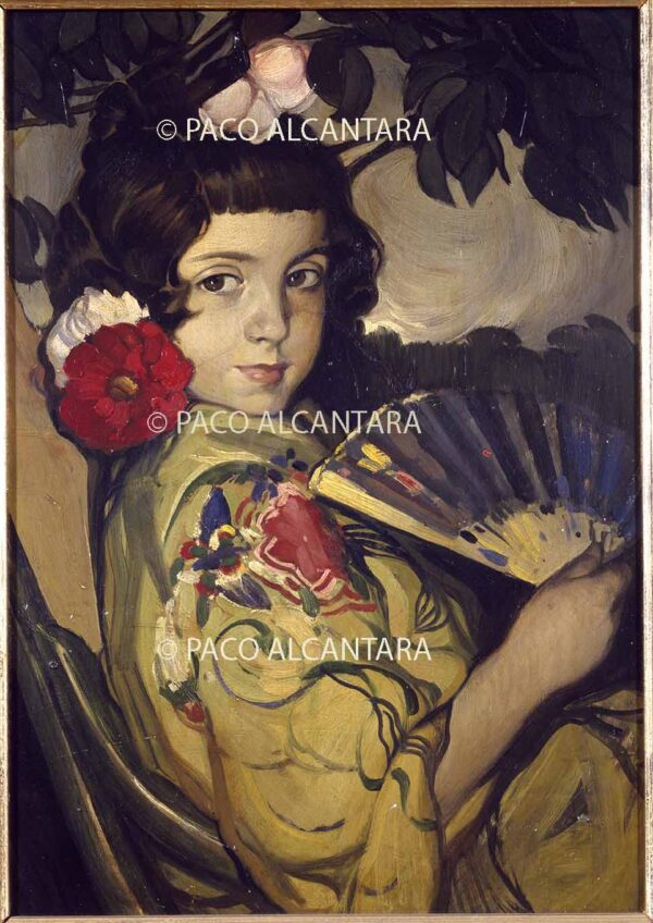 Retrato de niña con mantón